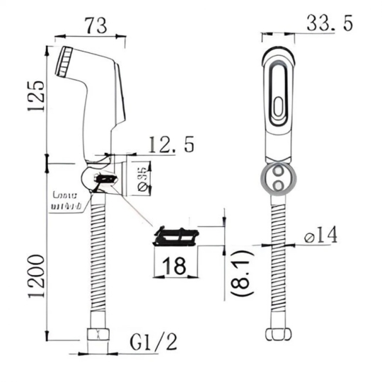 Vòi Xịt Toilet American Standard FFAS6868