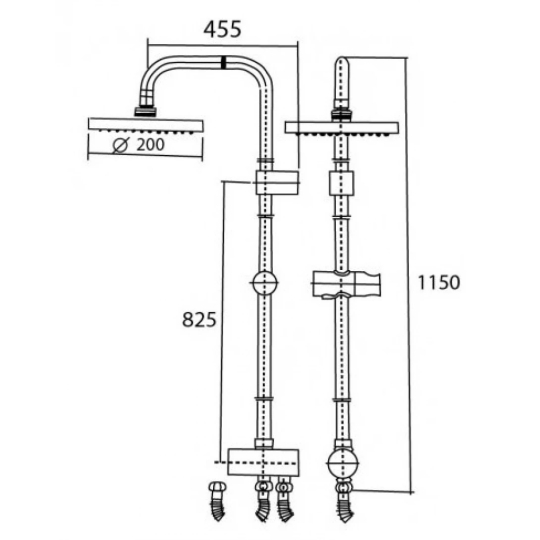 Thân Sen CâyTắm Đứng  American Standard WF-9071 