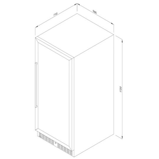 Tủ Rượu Malloca MWC-180BG Độc Lập/ Âm Tủ 379L